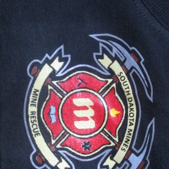 Carhartt Drägermann Mine Rescue Shirt Adult Small Black Red Pocket South Dakota - Picture 4 of 11